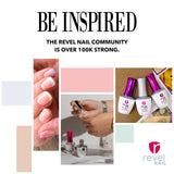 Revel Nail Dip Powder Liquid Set - Dip Powder Base Coat, Activator, Finish Gel & Gel Thinner, Dip Liquid Set, DIY Nail Kit