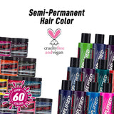 MANIC PANIC Violet Night Hair Color - Amplified - Semi Permanent Hair Dye - Cool Dark Purple Color - For Dark & Light Hair - Vegan, PPD & Ammonia-Free - For Coloring Hair on Men & Women