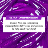 Lime Crime Full Coverage Unicorn Hair Dye, Pony (Violet Purple) - Damage-Free Semi-Permanent Hair Color Conditions & Moisturizes - Temporary Hair Tint Kit Has A Sugary Citrus Vanilla Scent - Vegan