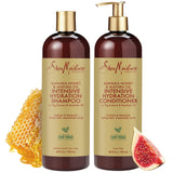 Shea Moisture Shampoo & Conditioner Set – Intensive Hydration Hair Care Formulas with Manuka Honey & Mafura Oil for Extra Dry, Damaged Hair, 24 Oz Ea