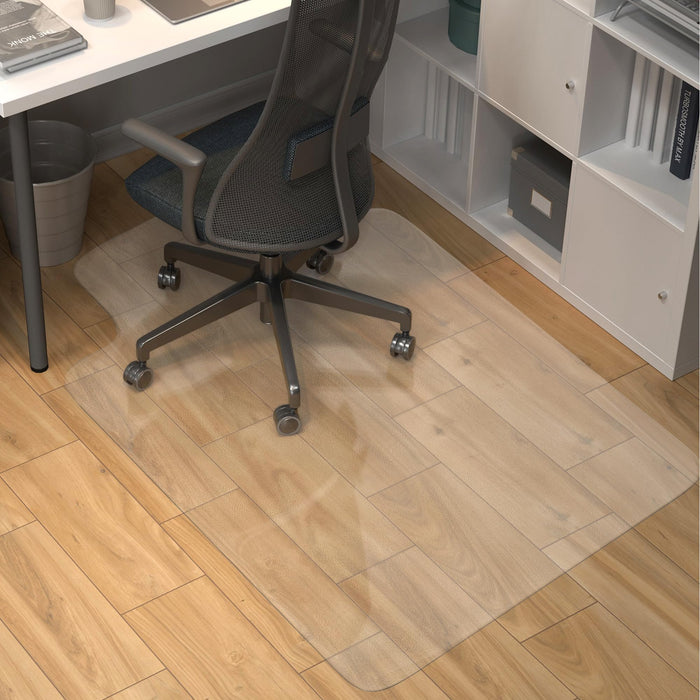 Office Chair Mat for Hard Wood Floors, Clear Floor Mat for Rolling Chairs, Heavy Duty Wood/Tile Floor Protectors for Home Office, Anti-Slip, Easy to Clean（47"x35"with Lip）