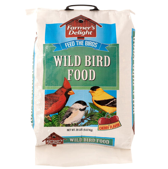 Wagner's 53003 Farmer's Delight Wild Bird Food with Cherry Flavor, 20-Pound Bag