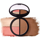 IT Cosmetics Your Most Beautiful You Anti-Aging Matte Bronzer, Radiance Luminizer & Brightening Blush Palette - With Hydrolyzed Collagen, Silk & Peptides - 0.78 Oz