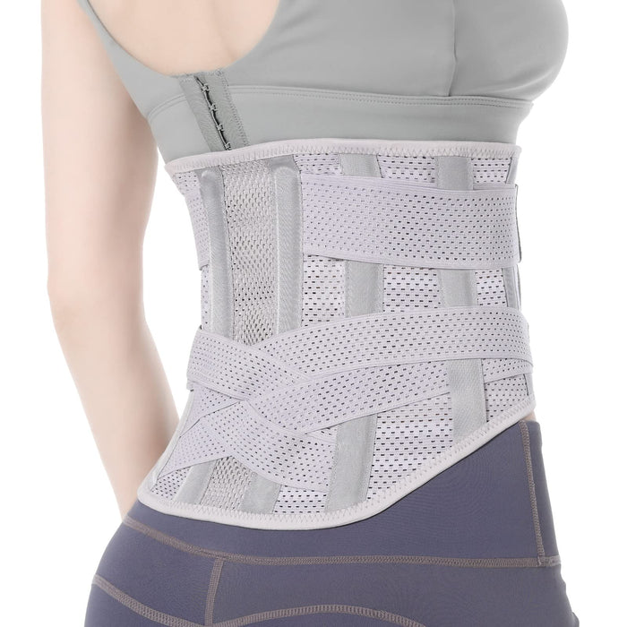 EGJoey Breathable Back Brace for Relieve Lower Back Pain Women and Men - Back Support Belt and Improve Posture with Comfort, Back Pain Relief Products, Posture Corrector
