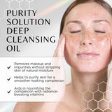 COSMEDIX Cleansing Oil for Face - Purity Solution, Nourishing Deep Cleansing Oil - Makeup Remover & Oil Cleanser for Face Gently Removes Dirt - Argan Oil Facial Wash for Soft & Hydrated Skin