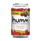 Humm Kombucha Cherry Limeade - Organic, Vegan & GMO-Free (12 Pack)