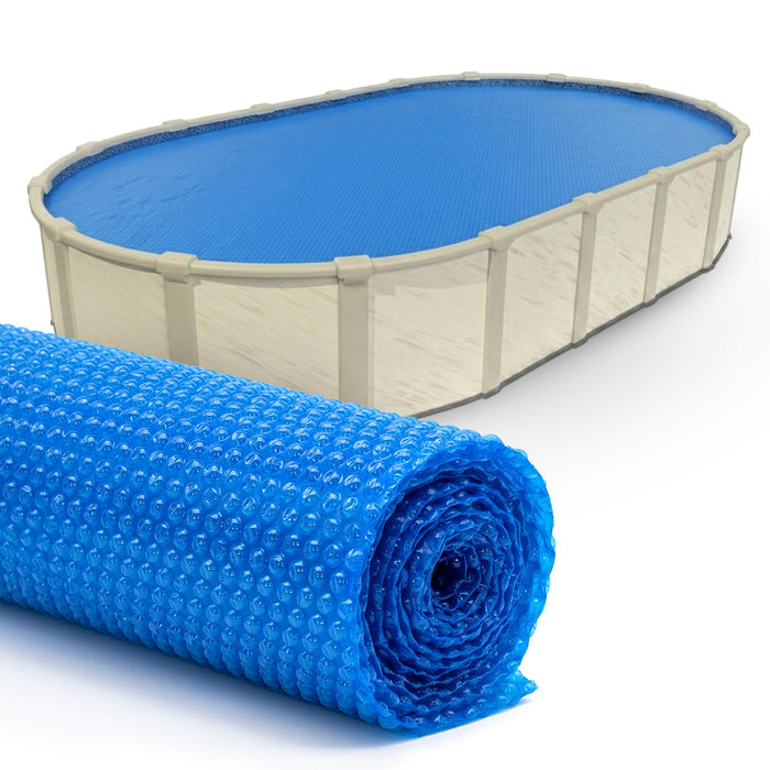 Sun2Solar Blue 12 ft x 20 ft Oval Pool Solar Cover | 8 Mil | Heat Retaining Blanket for Inground and Above Ground Swimming Pools | Harness The Sun's Energy to Heat Pool | Bubble Heating Blankets