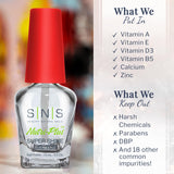 SNS Gel Top Coat Nail Polish for Nail Dip Powder, Gel Top Refill - Long-Lasting & Fast-Drying Nail Strengtheners Top Coat - Low-Odor & No UV Lamp Required - 2 fl. oz.