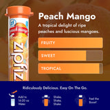 Zipfizz Daily Energy Drink Powder, Peach Mango, 20 Pack | 3-in-1 Sustained Energy, Rapid Hydration, and Essential Vitamins | Sugar-Free | Electrolyte Powder | Contains Vitamin B-12 & Antioxidants