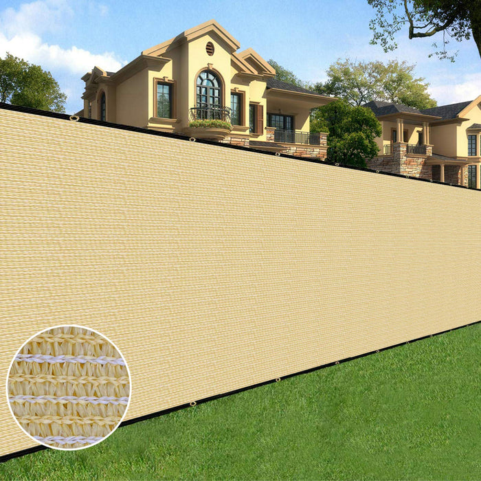 Sunnyglade 4 feet x 100 feet Privacy Screen Fence Heavy Duty Fencing Mesh Shade Net Cover for Wall Garden Yard Backyard (Black, 4 ft X 100 ft)