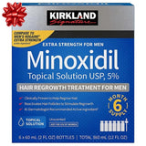 Extra Strength Hair Regrowth Solution for Men - 5% Minoxidil - 6-Month Supply