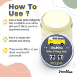 Vanman's NO ADDED SCENT Tallow and Honey Balm (2 oz) - 3 Pack - Grass Fed Beef Tallow & Honey Balm w/Vitamins A, K, D, E – Tallow Moisturizer Creates Soft, Smooth Skin - All-Purpose Tallow Skin Care