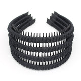 JOBAND Black fashion headbands for women hair accessories short hair head bands non slip thin hair bands(4 color)