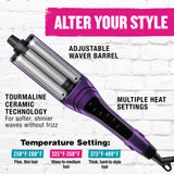 Bed Head A Wave We Go Tourmaline Ceramic Adjustable Hair Waver | Create Different Types of Waves