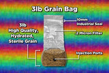 Booming Acres Booming Grains | 3lb Sterile Mushroom Oats Including Injection Port | Sterile Hydrated Grains for Growing Mushrooms