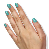 LONDONTOWN Aquamarine Blue Glossy Nail Polish, Tropic lakur, Vegan Chip-Resistant Long-Lasting Nail Lacquer, 40 fl oz