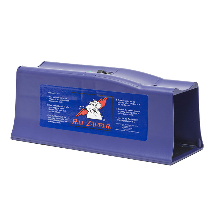 Victor Rat Zapper Classic Indoor Electronic Mouse and Rat Trap - 1 Electric Trap - RZC001-4 - Kill Up To 20 Rats - Easy to Use - LED Light Catch Alerts - Humanely Kill Mice and Rats - No See, No Touch