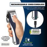 Wahl Lithium Ion Pro Rechargeable Cord/Cordless Hair Clippers for Men, Woman, & Children with Smart Charge Technology for Convenient at Home Haircutting - Model 79470