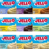 Jell-O Sugar Free Instant Pudding Variety Pack - 9 Unique Flavors - 1 Ounce Per Box - In Mighty Merchandise Packaging - Jello Pudding - Pudding Mix - Sugar-Free