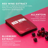 LAPCOS Red Wine Sheet Mask, Daily Face Mask to Restore and Soften Skin, Korean Beauty Favorite, 5-Pack