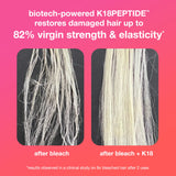 K18 Leave-In Molecular Hair Mask, Repairs Dry or Damaged Hair, Reverse Hair Damage from Bleach, Color, Chemical Services & Heat, 1.7 Fl Oz