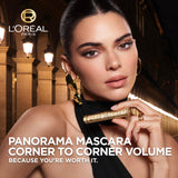 L’Oréal Paris Voluminous Panorama Mascara,Volumizing and Lengthening Mascara,Washable Longwear and Smudge Resistant Make Up,Black Brown,0.33 Fl Oz