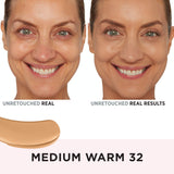 IT Cosmetics Medium Warm Foundation with Hyaluronic Acid - Hydrating, Minimizes Pores, Natural Radiant Finish