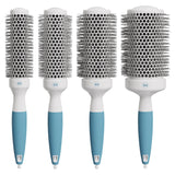 Round Brush Set for Blow Drying, Hair Brush Blow Dryer, Ceramic Ionic Thermal Brush Kit, Hair Brushes for Women and Men, Wet Hair Brush for Styling and Volume Hair Brush Bundle Set of 4 Travel Bag Set