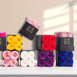 UFOREVER ROSES Preserved Roses in a Box Mothers Day Valentines Day Gifts for Her, Real Roses That Last a Year and More, Eternal Roses for Her, Christmas Day, Birthday, Anniversary Day (Small, Pink)