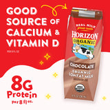 Horizon Organic Shelf-Stable 1% Lowfat Milk Boxes, Chocolate, 8 Fl Oz, 18 Pack