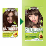 Garnier Hair Color Nutrisse Nourishing Creme, 51 Medium Ash Brown (Cool Tea) Permanent Hair Dye, 2 Count (Packaging May Vary)