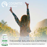 Cognito Naturals CAFFEANINE 100mg Caffeine + 200mg L-Theanine (240 Servings), Perfectly Balanced Smooth Energy, Premium Caffeine L-Theanine Supplement