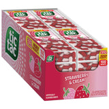 Tic Tac Strawberry & Cream Mints, Bulk 12 Pack, On-The-Go Refreshment, 1.7 oz Each