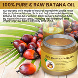 Raw Batana Oil from Honduras - 100% Natural & Organic Dr. Sebi Hair Growth Oil Solution for Men & Women, Raw, Unrefined, Enhances Thickness, Prevents Hair Loss