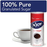 N'Joy Sugar Canister | 20 Ounce, Pack of 6 | 100% Pure Granulated Sugar| Easy Pour Lid, Bulk Size