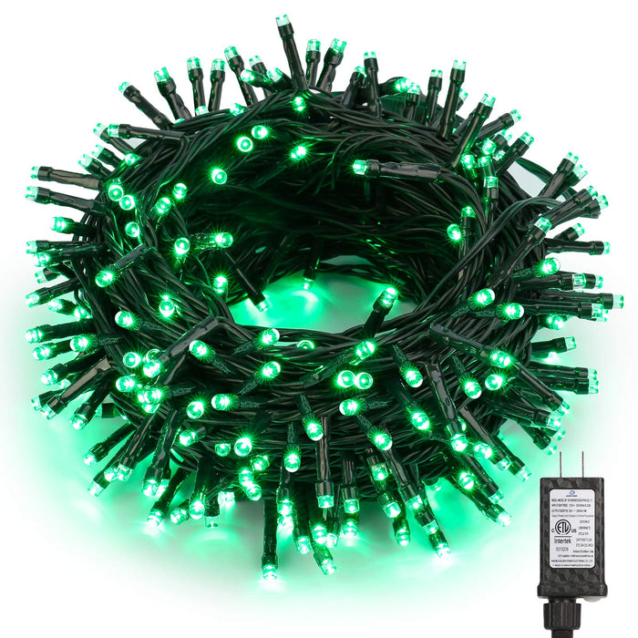 Brizled Green Christmas Lights, 78.74ft 240 LED Mini Lights String, Connectable Outdoor Christmas Lights, Plug-in 8 Modes Indoor Fairy Lights Waterproof for Xmas Tree St. Patricks Day Party Decoration