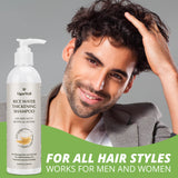 VigorWell Rice Water Shampoo for Hair Growth, Thinning Hair and Hair Loss - With Biotin for Men & Women - 8.45 fl oz