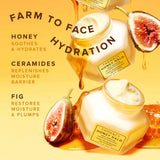 Farmacy Honey Halo Ceramide Face Moisturizer Cream - Hydrating Facial Lotion for Dry Skin (0.8 Ounce)