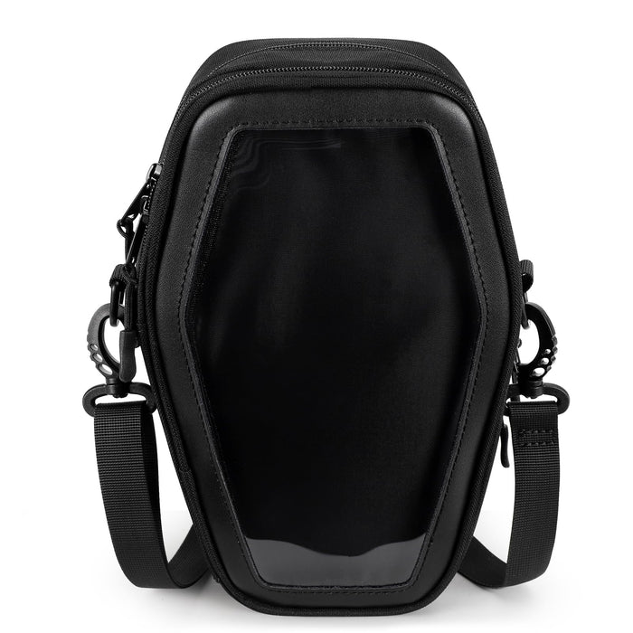 STEAMEDBUN Ita Coffin Purse with Insert Gothic Crossbody Bag for Halloween