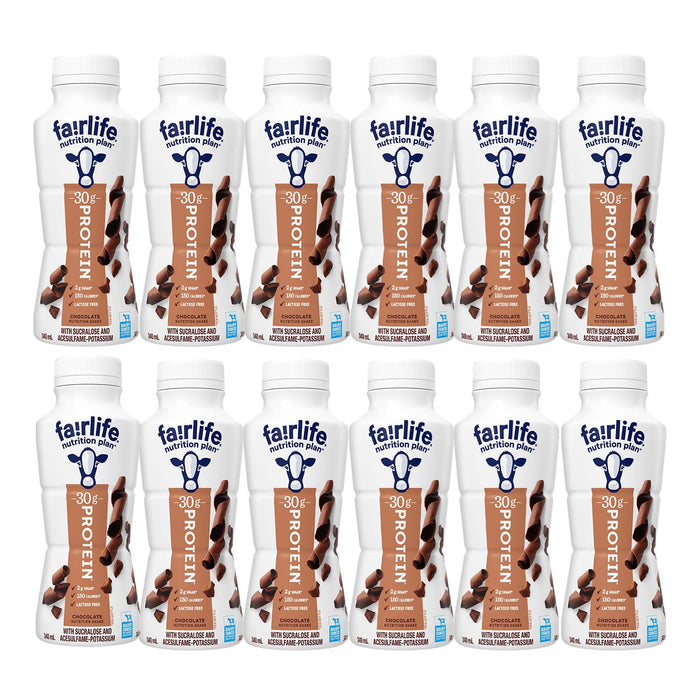 (Pack of 12) Fairlife Nutrition Plan, High Protein Chocolate Shakes 11.5 Fl.o.z | Fairlife Protein Shakes 30g of Protein by World Group Packing Solutions