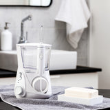 Waterpik Whitening Water Flosser, White (WF 05) Electric Oral Irrigator Flosser Whitens Teeth Gently