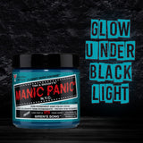 MANIC PANIC Siren's Song Neon Blue Green Hair Dye - Classic High Voltage - Semi-Permanent Neon Blue-Green Hair Color That Glows in Blacklight - Vegan, PPD And Ammonia Free (4oz)