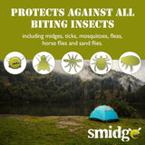 Smidge REPELLENT 75ML 8 HOUR MIDGE & BITING INSECT PROTECTION-2 Pack