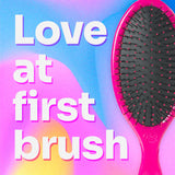 Wet Brush Detangling Hair Brush Set, Original Detangler & Mini Combo, Pink - Ultra-Soft IntelliFlex Bristles, Glide Through Tangles With Ease For All Hair Types - Pain-Free For Women, Men