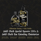 Millennium SOLID BLACK DUO SPECIAL RESERVE 200X Bronzer & TAN EXTENDER Lotion