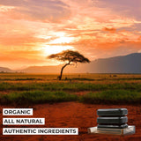 O Naturals Organic African Black Soap Bar 3PC - Rich in African Shea Butter - Helps Acne Prone Skin - Natural Body & Face Wash - Natural Black Soap Bar for Women & Men