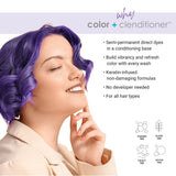 Keracolor Clenditioner PURPLE Hair Dye - Semi Permanent Hair Color Depositing Conditioner, Cruelty-free, 12 Fl. Oz.