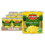 Del Monte Pineapple Chunks In Heavy Syrup 15.5 Oz. Can, 12 Pack, 15.5 Oz (Pack Of 12)