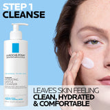 La Roche-Posay Toleraine Skin Care Set | Double Repair Face Moisturizer 40ml & Hydrating Gentle Cleanser 400ml | Oil Free Moisturizer & Face Wash | Formulated with Niacinamide