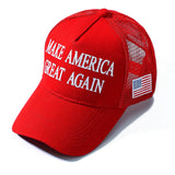 Trump 2024 45-47 MAGA Trucker Hat Make America Great Again Slogan with USA Flag Adjustable Baseball Cap Mesh Snap(2pcs Red MAGA Hat)